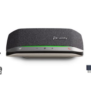 HP Poly Sync 20+ - Alta-voz inteligente - bluetooth - com cabo, sem fios - USB-A - prata, preto - Certificado para…