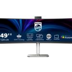 Philips 49B2U6900CH - 6000 Series - monitor LED - curvo - USB - 49" (48.8" visível) - 5120 x 1440 Dual Quad HD @ 75 Hz…
