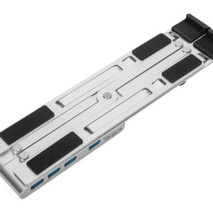Targus - Suporte para notebook - com centro de 4 portas USB - 10" - 15.6" - prata
