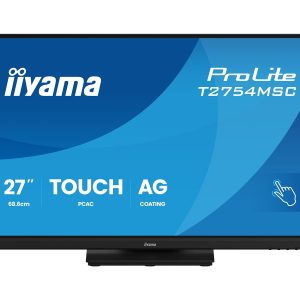 iiyama ProLite T2754MSC-B2AG - Monitor LED - 27" - ecrã de toque - 1920 x 1080 Full HD (1080p) @ 83 Hz - IPS - 300…