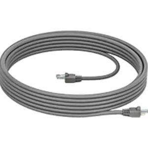 Logitech Cat5e Kit - Cabo patch - RJ-45 (M) para RJ-45 (M) - 7 m - SF/UTP - CAT 5e - grafite