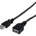 StarTech.com 6 ft Black USB 2.0 Extension Cable A to A - M/F - USB extension cable - USB (M) to USB (F) - USB 2.0 - 6…