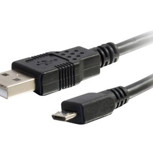 C2G 6.6ft USB to Micro B Cable - USB A to Micro USB Cable - USB 2.0 - M/M - Cabo USB - USB (M) para Micro USB Tipo B…