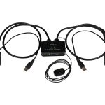 Startech 2 Port USB VGA Cable KVM Switch - USB Powered with Remote Switch - KVM with VGA - Dual Port VGA KVM Switch…