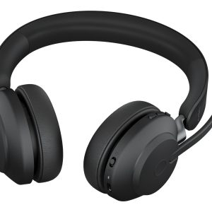Jabra Evolve2 65 UC Stereo - Auscultadores - no ouvido - bluetooth - sem fios - USB-A - isolamento de ruído - preto