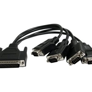 Startech 4 Port PCI Express RS232 Serial Adapter Card - Single-Lane PCI Express - Breakout Cable - RS232 Extension -…
