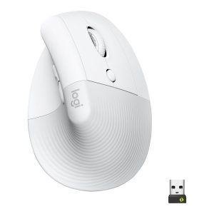 Logitech Lift for Business - Rato vertical - ergonómico - 6 botões - sem fios - Bluetooth, 2.4 GHz - recetor USB…