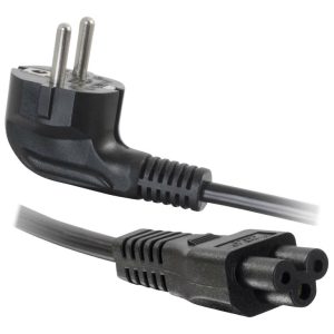 C2G Laptop Power Cord - Cabo de alimentação - IEC 60320 C5 para power CEE 7/7 (M) - AC 250 V - 2 m - moldado - preto -…
