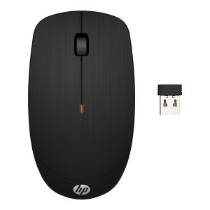 HP X200 - Rato - óptico - sem fios - 2.4 GHz - receptor sem fio USB - preto