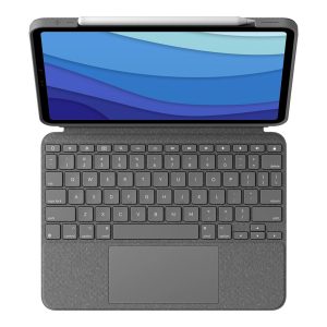 Logitech Combo Touch - Teclado e pasta de folio - com trackpad - retroiluminação - Apple Smart connector - AZERTY -…