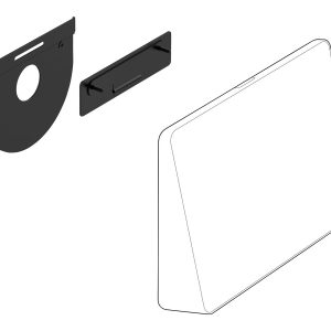 Logitech Tap Wall Mount - Kit de montagem de controlador de vídeo conferência