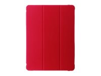 OtterBox React Series - Capa flip cover para tablet - ultrafino - preto, vermelho
