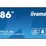 iiyama ProLite LH8665UHSB-B1 - 86" Classe Diagonal ecrã LCD com luz de fundo LED - sinalização digital - Android - 4K…