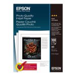 Epson Photo Quality Ink Jet Paper - Mate - revestido - branco puro - A4 (210 x 297 mm) - 102 g/m² - 100 folha(s) papel