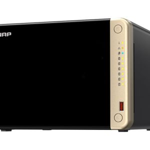 QNAP TS-664 - Servidor NAS - 6 baias - SATA 6Gb/s - RAID (expansão de disco rígido) 0, 1, 5, 6, 10, 50, JBOD - RAM 8 GB…