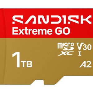 SanDisk Extreme Go - Cartão de memória flash - 1 TB - A2 / Video Class V30 / UHS-I U3 - microSDHC UHS-I