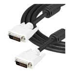 StarTech 2m DVI-D Dual Link Cable - Male to Male DVI-D Digital Video Monitor Cable - 25 pin DVI-D Cable M/M Black 2…