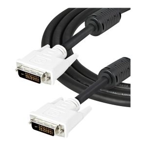 StarTech 2m DVI-D Dual Link Cable - Male to Male DVI-D Digital Video Monitor Cable - 25 pin DVI-D Cable M/M Black 2…