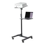 Startech Mobile Projector and Laptop Stand/Cart, Heavy Duty Portable Projector Stand (2 Vented Shelves, hold 22lb/10kg…