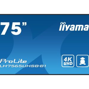 iiyama ProLite LH7565UHSB-B1 - 75" Classe Diagonal (74.5" visível) ecrã LCD com luz de fundo LED - sinalização digital…