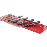 Startech Quad M.2 PCIe Adapter Card, x16 Quad NVMe or AHCI M.2 SSD to PCI Express 4.0, Up to 7.8GBps/Drive, For…