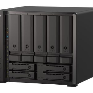QNAP TS-H973AX-8G - Servidor NAS - 9 baias - SATA 6Gb/s - RAID (expansão de disco rígido) 0, 1, 5, 6, 10, 50, JBOD, 60,…