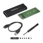Startech Caixa SSD M.2 para SATA - USB 3.0 com UASP - Caixa externa - Enclosure de armazenagem - M.2 - SATA 6Gb/s - USB…
