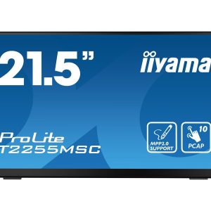 iiyama ProLite T2255MSC-B1 - Monitor LED - 21.5" - ecrã de toque - 1920 x 1080 Full HD (1080p) @ 60 Hz - IPS - 400…