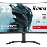 iiyama G-MASTER Red Eagle GCB3280QSU-B2 - Monitor LED - gaming - curvo - 32" (31.5" visível) - 2560 x 1440 WQHD @ 180…