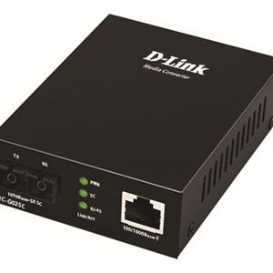 D-Link DMC G02SC - Conversor de media de fibra - 1GbE - 10Base-T, 100Base-TX, 1000Base-T, 1000Base-SX - RJ-45