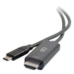 C2G - Cabo adaptador - USB-C macho para HDMI macho - 1.83 m - preto - conectores reversíveis, suporte de 4K,…