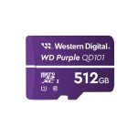 WD Purple - Cartão de memória flash - 512 GB - UHS-I U1 / Class10 - microSDXC - púrpura