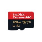 SanDisk Extreme PRO - Cartão de memória flash (adaptador microSDXC para SD Incluído) - 128 GB - A2