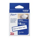 Brother TZe-FA4 - Tecido - azul em branco - Rolo (1,8 cm x 3 m) 1 cassete(s) fita
