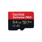 SanDisk Extreme PRO - Cartão de memória flash (adaptador microSDXC para SD Incluído) - 64 GB - A2