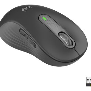 Logitech Signature M650 L LEFT - Rato - tamanho grande - para esquerda - óptico - 5 botões - sem fios - 2.4 GHz, Bluetooth - recetor USB Logitech Logi Bolt - grafite