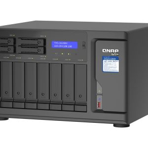 QNAP TVS-h1288X - Servidor NAS - 12 baias - SATA 6Gb/s - RAID (expansão de disco rígido) 0, 1, 5, 6, 10, 50, JBOD, 5…