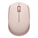 Logitech M171 - Rato - destros e canhotos - óptico - 3 botões - sem fios - 2.4 GHz - receptor sem fio USB - rosa