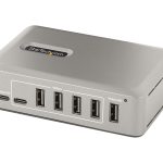 Startech 10-Port USB-C Hub, 8x USB-A + 2x USB-C, Self-Powered w/ 65W Power Supply, USB 3.1 10Gbps Hub w/ BC1.2…