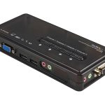 Startech 4 Port Black USB KVM Switch Kit with Cables and Audio - desktop KVM Switch - VGA KVM Switch - USB KVM Switch 4…