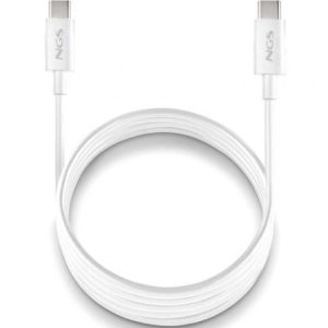 Cabo USB-C para USB-C NGS ZYRO 60W 1m Branco