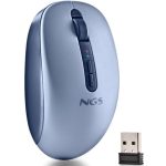 Rato Ergonómico NGS Fog Dual — Sem Fios, Silencioso, Azul