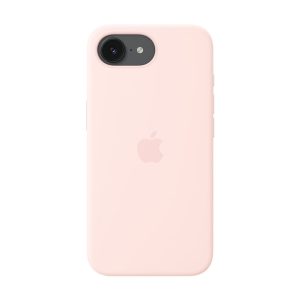 Apple - Cobertura protectora para telemóvel - compatibilidade MagSafe - silicone - rosa suave
