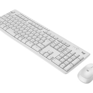 Logitech MK295 Silent - Conjunto de teclado e rato - sem fios - 2.4 GHz - Húngaro - esbranquiçado