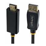 Startech - Cabo adaptador - DisplayPort macho para HDMI macho - 3 m - preto - suporte 4K60Hz, Unidirecional, ativo