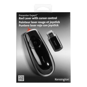 Kensington Presenter Expert Red Laser with Cursor Control - Controlo remoto de apresentação - rádio - preto