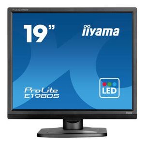 iiyama ProLite E1980S-B1 - Monitor LED - 19" - 1280 x 1024 @ 75 Hz - TN - 250 cd/m² - 1000:1 - 3 ms - HDMI, DisplayPort…