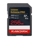 SanDisk Extreme PRO - Cartão de memória flash - 256 GB - Video Class V30 / UHS-I - SDXC UHS-I