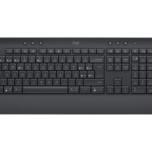 Logitech Signature K650 - Teclado - sem fios - Bluetooth 5.1 - QWERTY - Espanhol - grafite