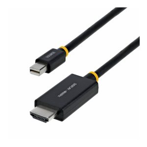 Startech - Cabo adaptador - Mini DisplayPort macho para HDMI macho - 1 m - preto - ativo, suporte 4K60Hz